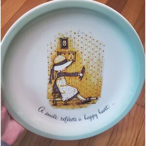 Holly Hobbie A smile reflects a happy heart decorative plate collectors edition